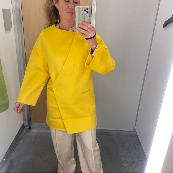 Blue Sky Factory Mongolian wool coat Sz S/M - Picture 6 of 11